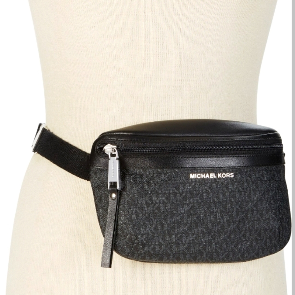 Michael Kors Black Signature Fanny Pack